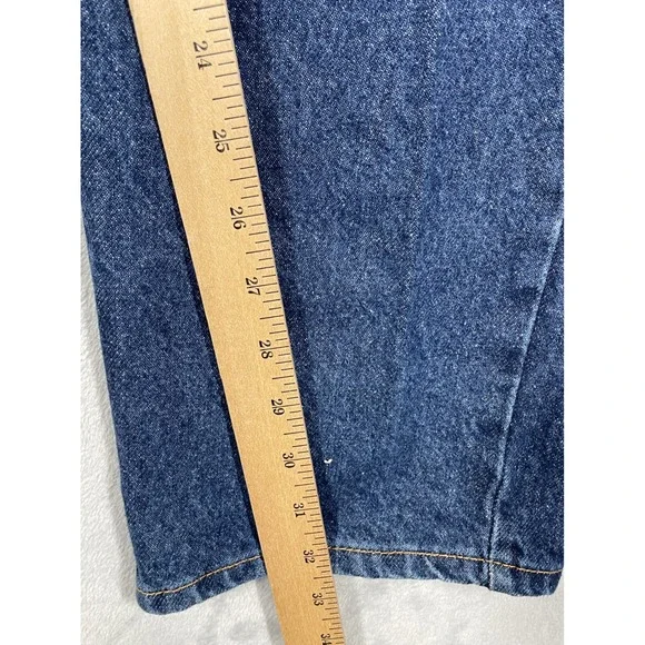 Vintage Levi's Jeans 505 Orange Tab Dark Wash Blue 42x32 Made In USA